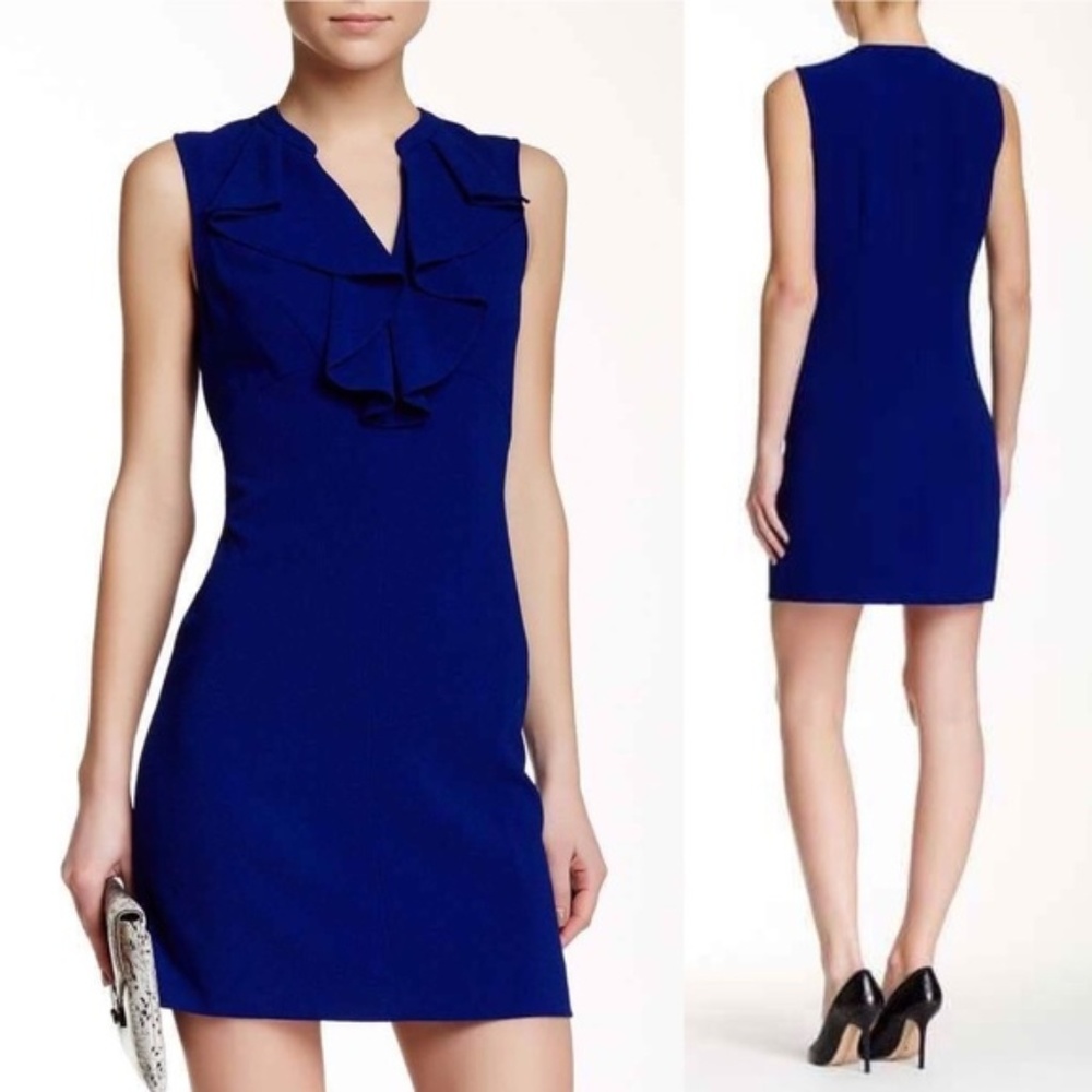 J.Crew Factory Crepe Ruffle Shift Dress